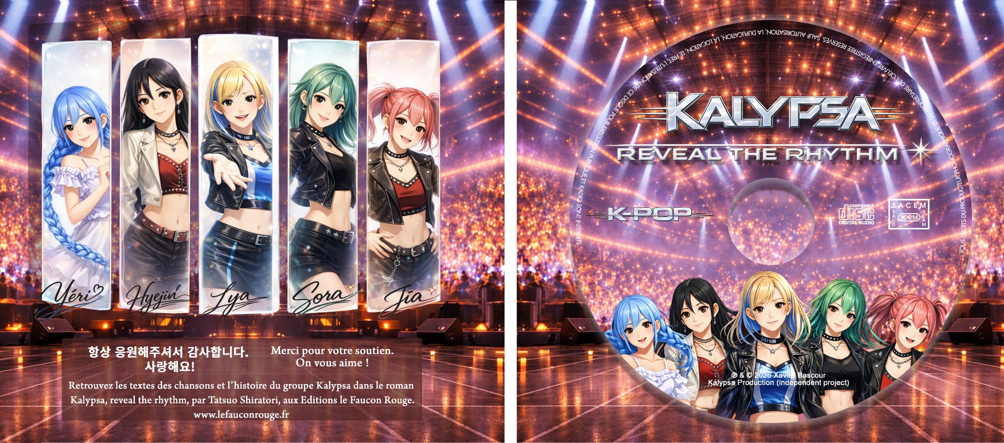 CD KALYPSA et ses cinq marque-pages illustrés
